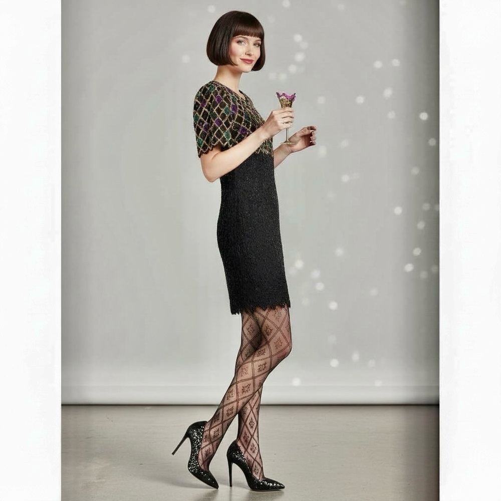 Harlequin Sequin Party Dress 🃏
